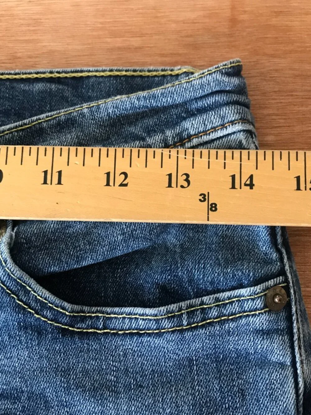 Levi's 514 Straight Jeans Men 28x29 Blue Low Rise Medium Wash Stretch Outdoor